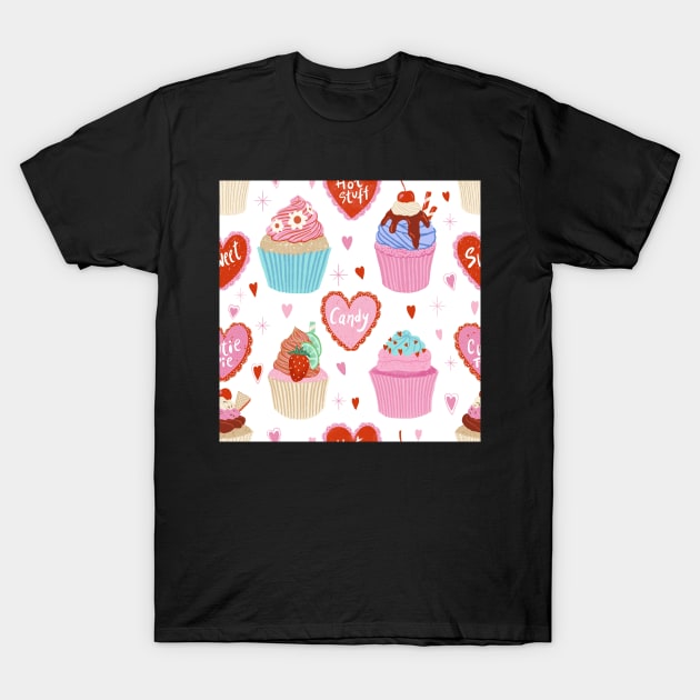 Cupcake valentine T-Shirt by Papergrape